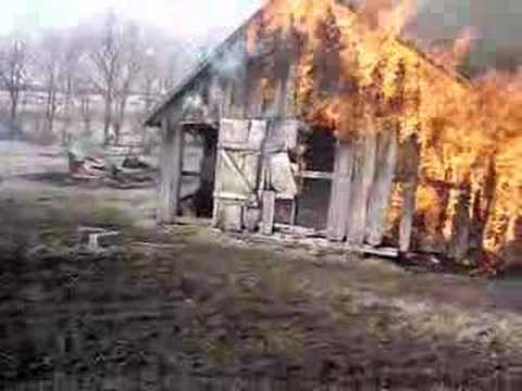 William faulkner burning barn