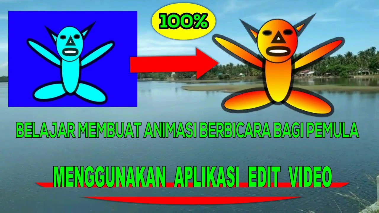 coba bikin animasi  mulut bergerak  lewat aplikasi edit  