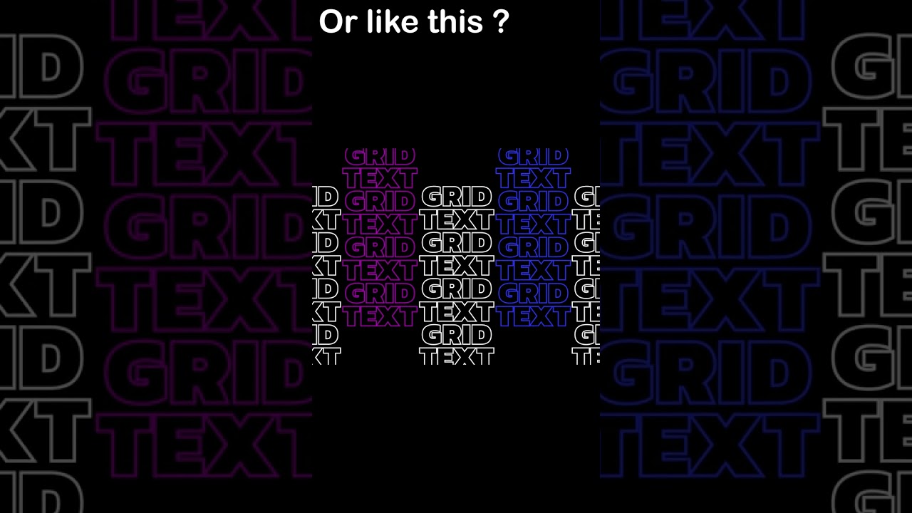 TEXT effects example