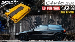 BLACK CIVIC EG SPOON สายเบิก คนบ้าทำรถ ใหม่เกือบหมด  1.05M