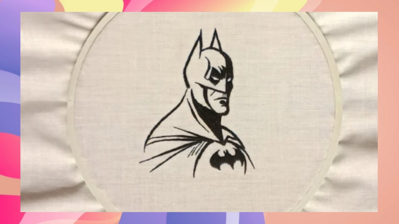 Superhero Stitching: Create Stunning Batman Embroidery Designs - YouTube