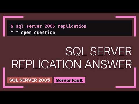 DevOps & SysAdmins: What replication options exist between SQL Server 2000 and 2005?