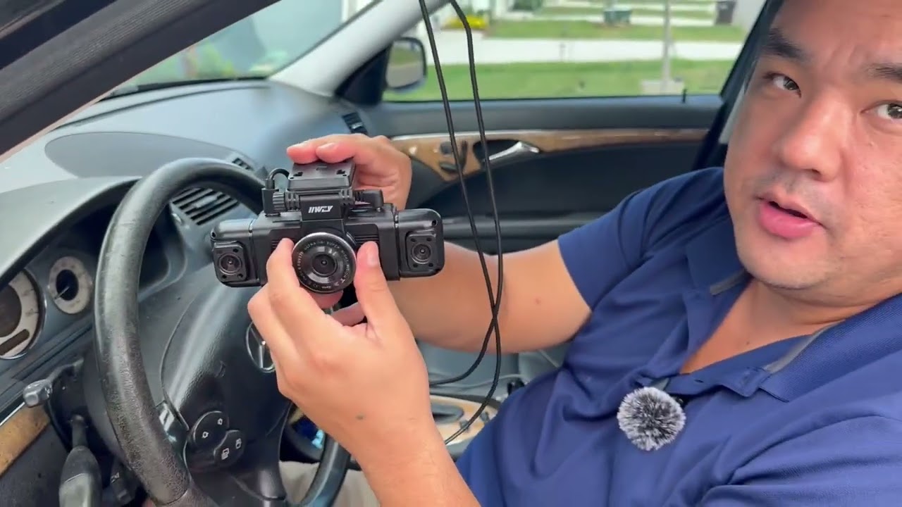 Channel Dash Cam 360° View, 1080P Front and Rear Inside