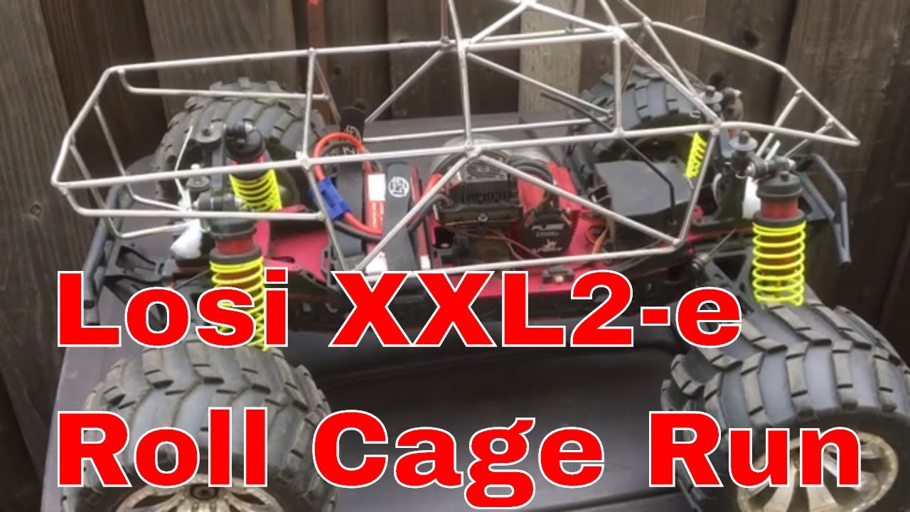 Losi LST XXL2-E: Huge 1/8 Monster Truck, Roll Cage Fitment, Proline Mashers, Run at the Park