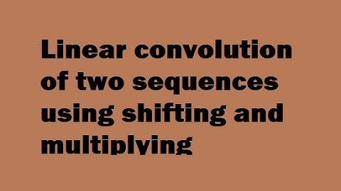 Convolution sum of two sequences