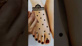 beautiful dott easy foot mehndi design#mehndi #shortvideo #foothenna