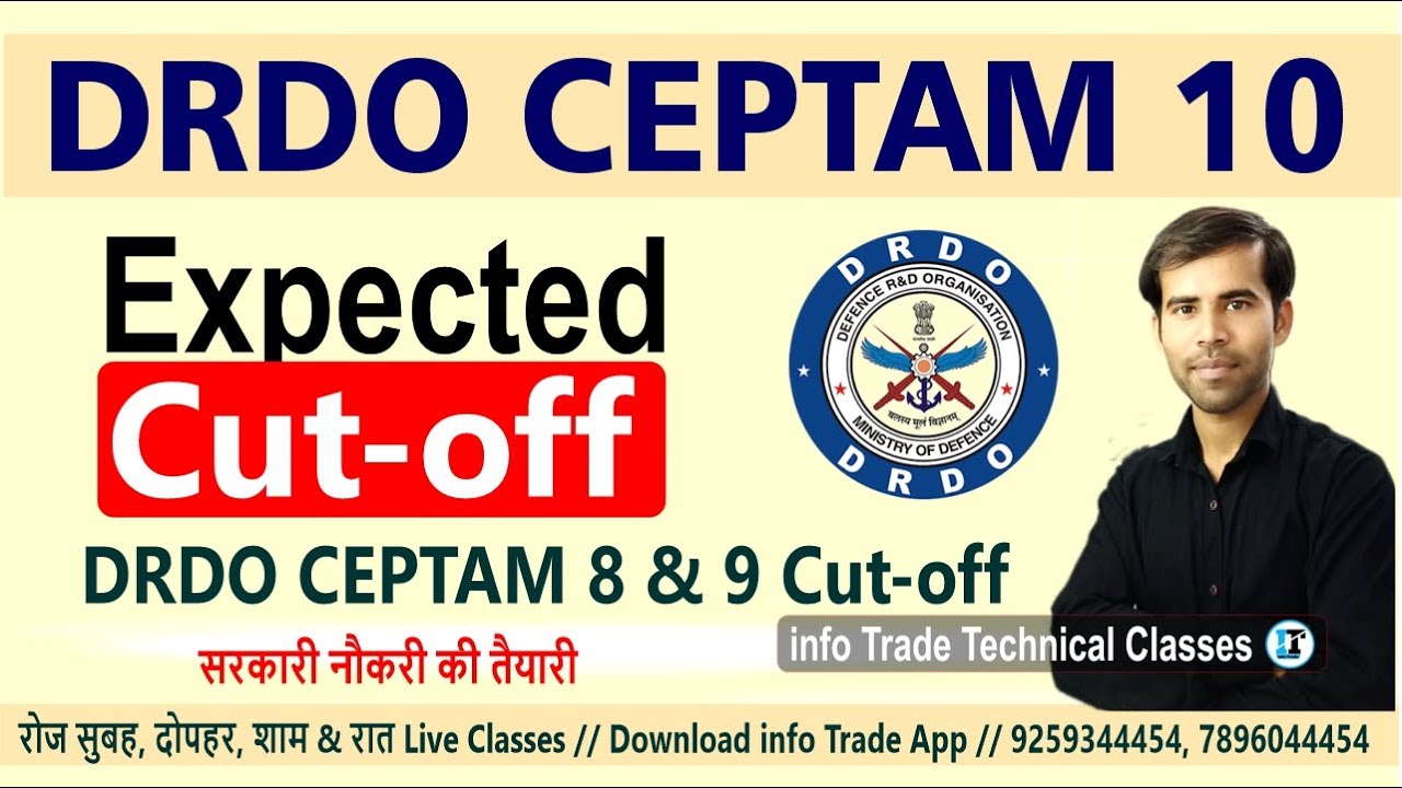 DRDO CEPTAM-10 Cut off 2022 // CEPTAM-8, CEPTAM-9 cutoff