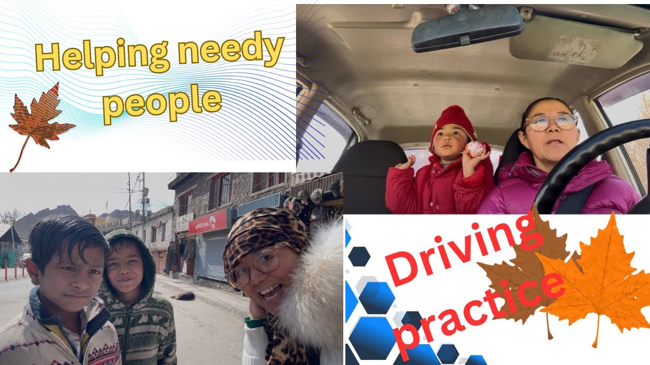 Практика вождения # помощь нуждающимся # yt # Ладакхский видеоблогер