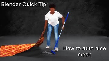 Blender Quick Tip: How to auto hide your mesh.