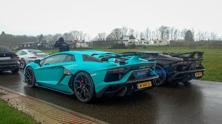 Lamborghini Aventador SVJ Gintani VS Novitec Exhaust - Launch Control, Loud Revvs and more!