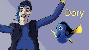 Dory Found Someone - Drawing Finding Nemo Characters As People - character design
