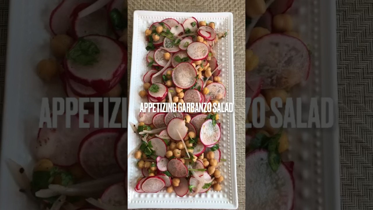 Easy radish, garbanzo beans salad recipe YouTube