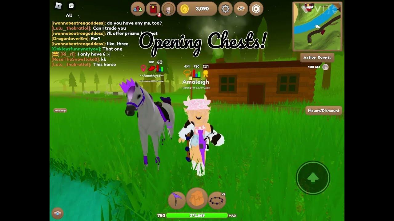 Opening chests in wild horse islands YouTube