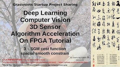 computer vision (3D sensor / stereo vision) and deep learning On FPGA ZYNQ-3-SGM, smooth constrain