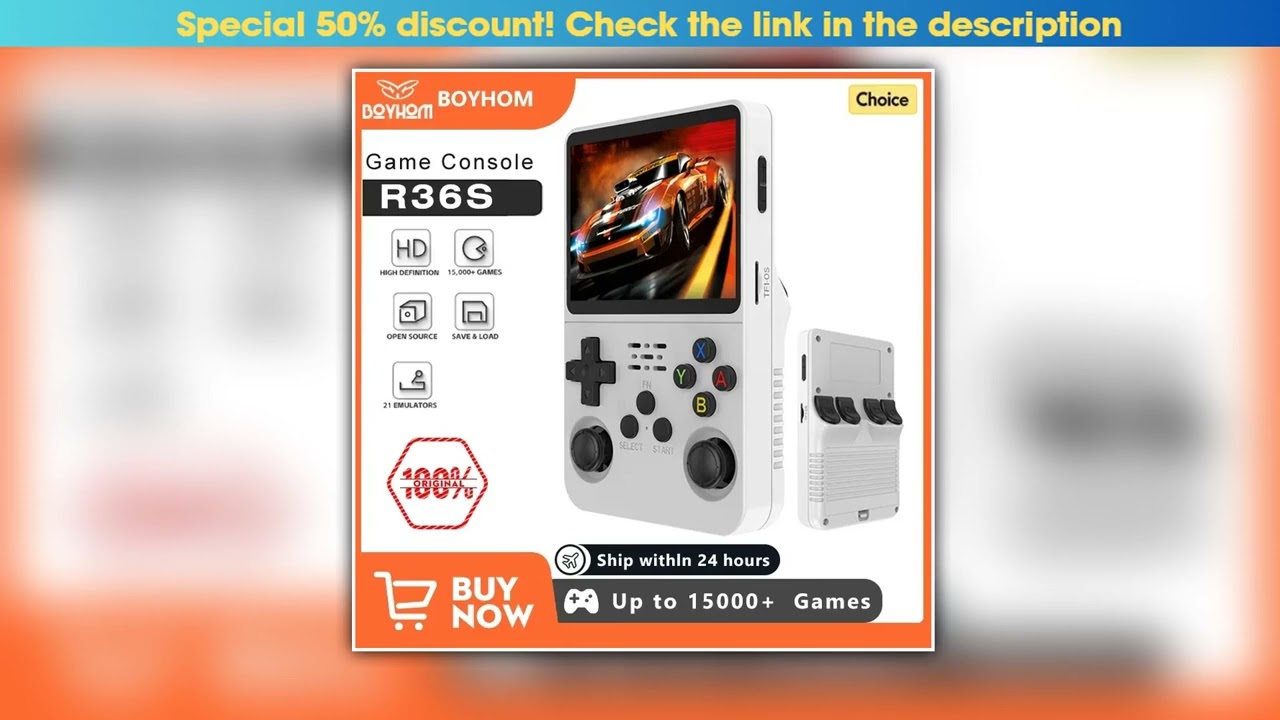 Open Source R36S Retro Handheld Video Game Console Linux System 35 Inch IPS Screen Portable Pocket