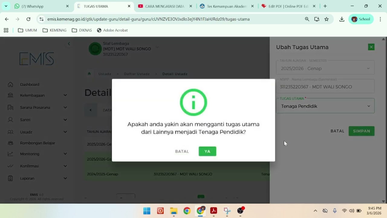 CARA BAP EMIS 4.0 UNTUK TPQ MADIN PONDOK PESANTREN PDF”: