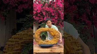 Buddha in Wood Serenity 🧘‍♂️Soulful Wood Sculpture 🌳💫 #statue #buddha #woodworking #workout#vishuart