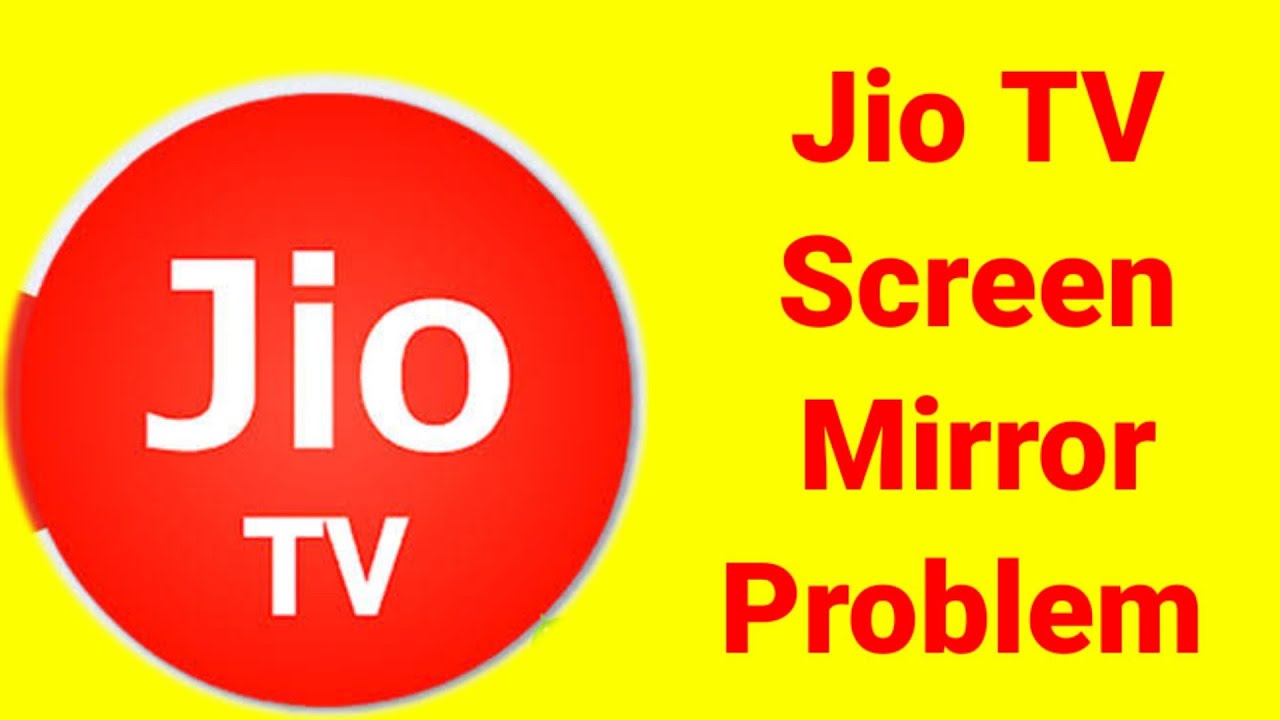 How To Fix Jio Tv Screen Mirroring Problem Solve YouTube