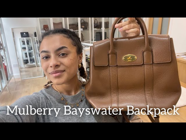Mulberry Bayswater Backpack In Black Small Classic Grain