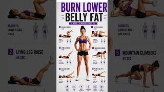 Top Best Exercises to Burn Lower Belly Fat Fast and Get Lean! #youtubeshorts #shorts #viral
