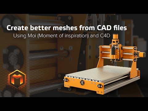 Cinema 4D Create better Meshes from CAD files workflow