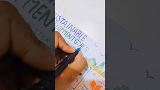 Sustainable development🌿 poster making #art #diy #poster #project