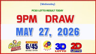 Lotto Results Today 9pm May 27 2026 Pcso 655 645