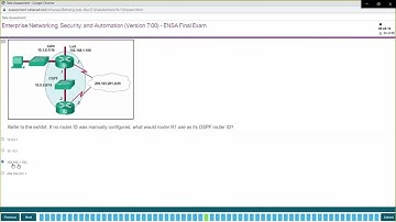 Enterprise Networking, Security, and Automation v7.0 (ENSA) Final Exam Answers | CCNA 3 v7