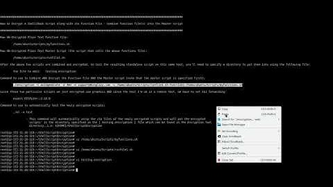 How to Encrypt a Shell Script combined with Function file(s)