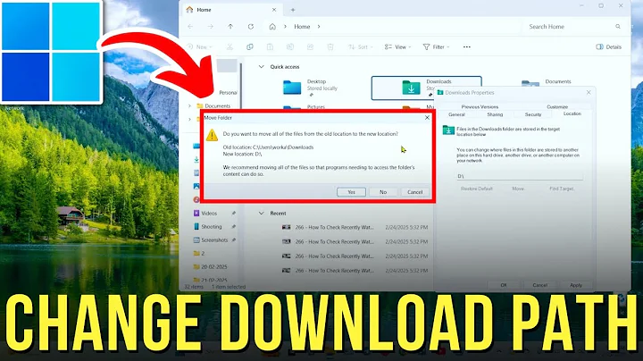 How to Change the Download Folder Location in Windows 11