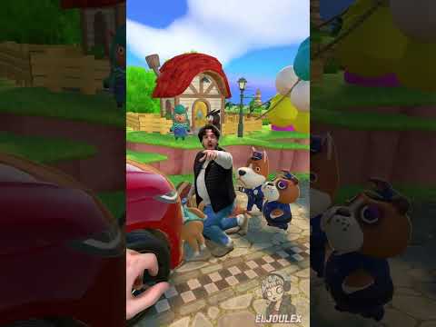 PAPÁ ME VISITA AL MUNDO ANIMAL CROSSING ‼️# fandub #humor #nintendo thumbnail