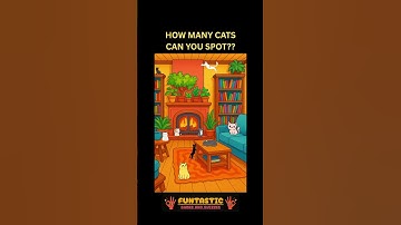HOW MANY CATS CAN YOU SPOT?? 😺 SHORT 2