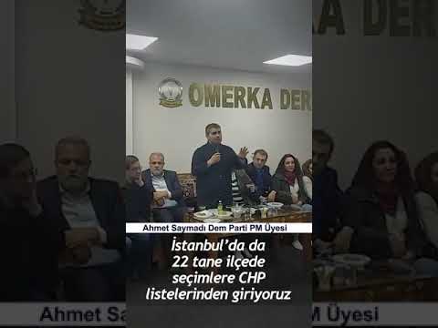 DEM Parti PM Üyesi Ahmet Saymadı açıklamalarda bulundu