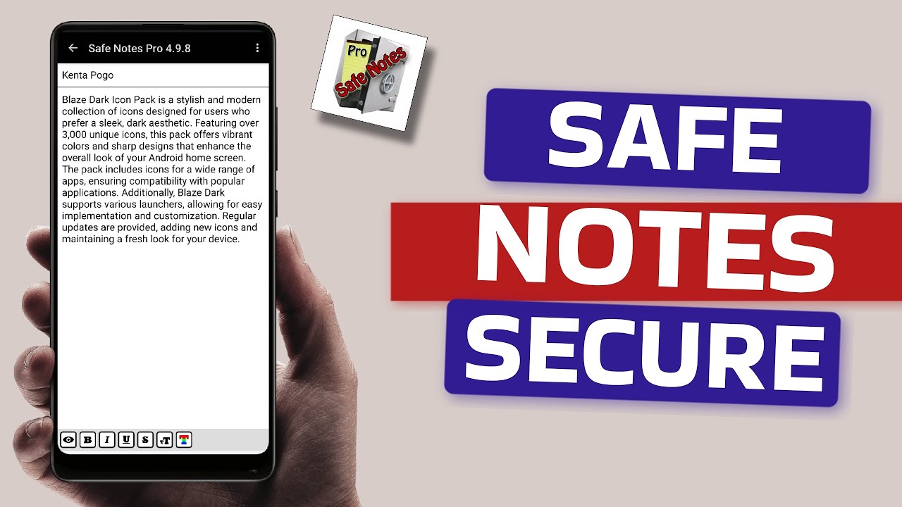 Best Safe Notes Secure App for Android - YouTube