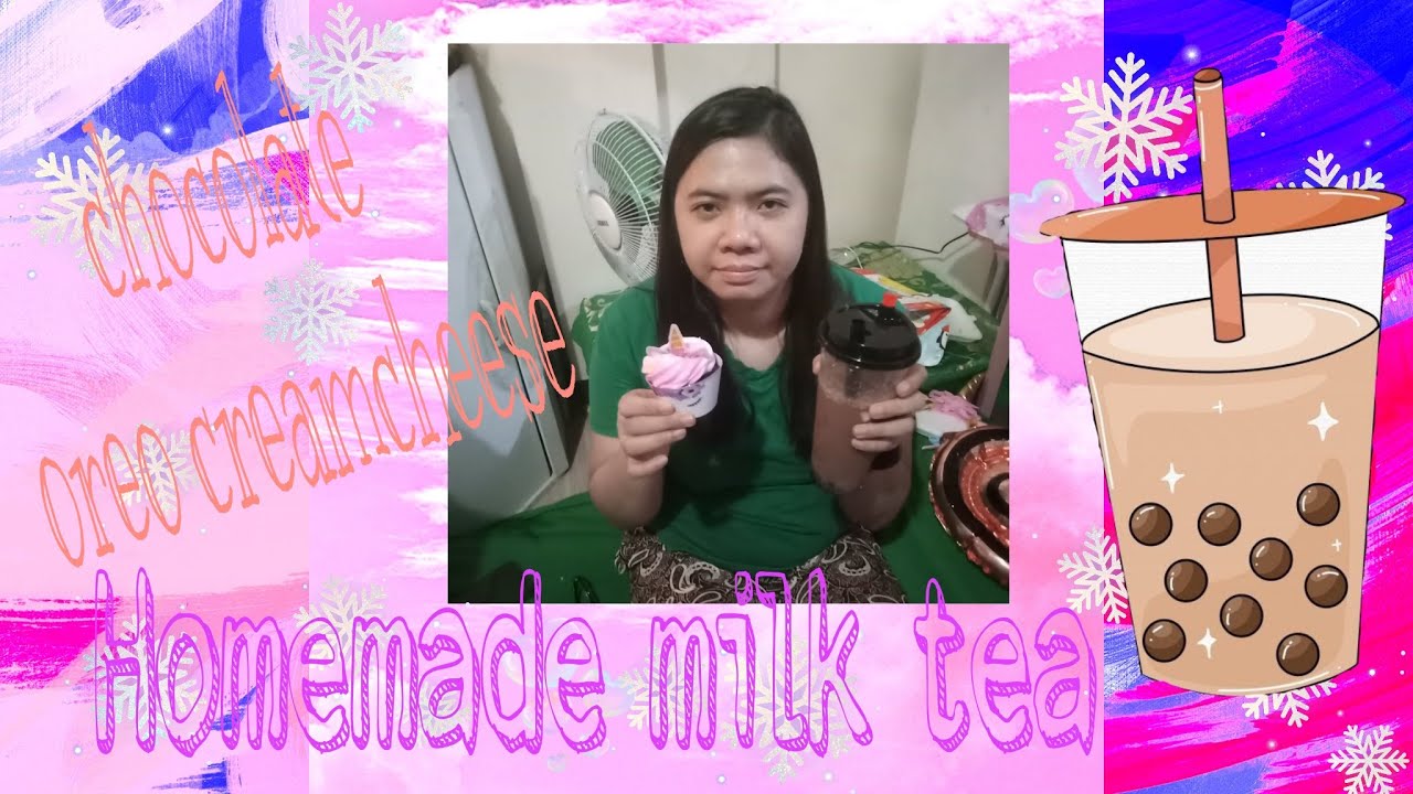 How to make chocolate oreo milk tea Jho Parais Vlog's YouTube