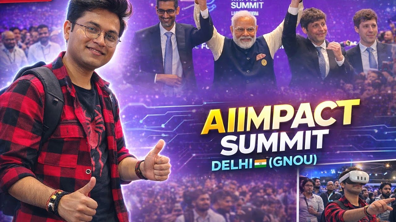 Delhi AI Impact Summit 2026 at Bharat Mandapam 🚀 | Future of India?