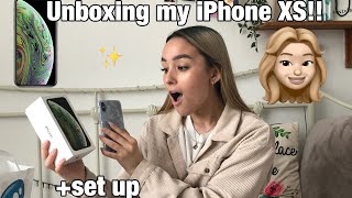 IPHONE XS UNBOXING + SET UP