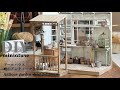 | DIY | miniature | 庭のアンティークな小屋のドールハウス作り | Antique garden shed doll house | cozy art |