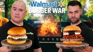 I challenged Max to a BURGER Battle in Walmart!