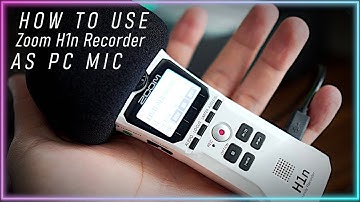 How to use Zoom H1n Recorder as PC USB Mic (Audio Interface)