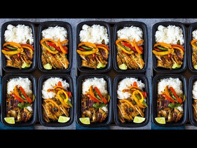 Chili Lime Chicken and Rice Meal Prep Bowls