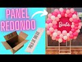 COMO HACER PANEL REDONDO PARA FIESTA/DECORACIÓN /FONDO REDONDO EN CARTÓN