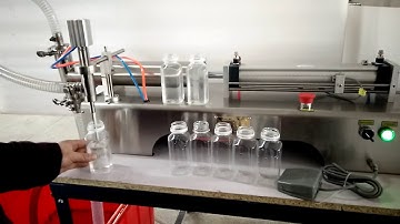 One head semi automatic liquid filling machine