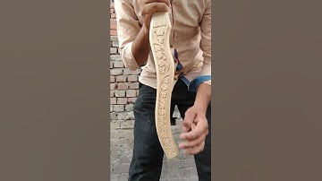 Mohsin Blacksmith & LEATHER New Hand Engraved Ash Wood Axe handle