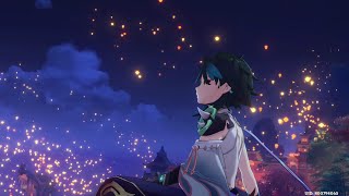 Lumine Invites Xiao To See Mingxiao Lantern Festival - Genshin Impact