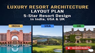 Luxury Resort Architecture Layout Plan 5-Star Resort Design In India, Usa Uk
