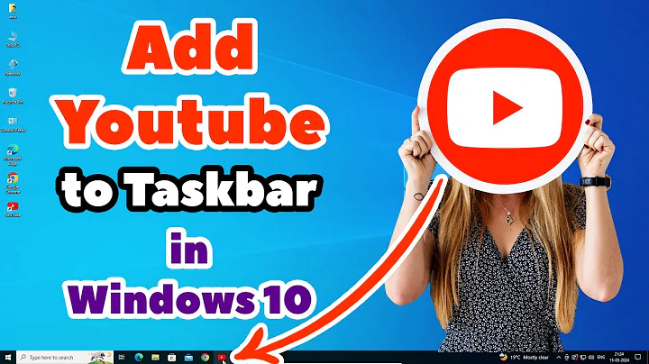 How to Add YouTube to Taskbar in windows 10 PC or Laptop