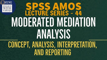44. SPSS AMOS -  Moderated Mediation | Hayes Model 14 in AMOS