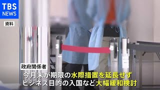 政府 今月末期限の「水際対策」延長せず 大幅緩和で調整