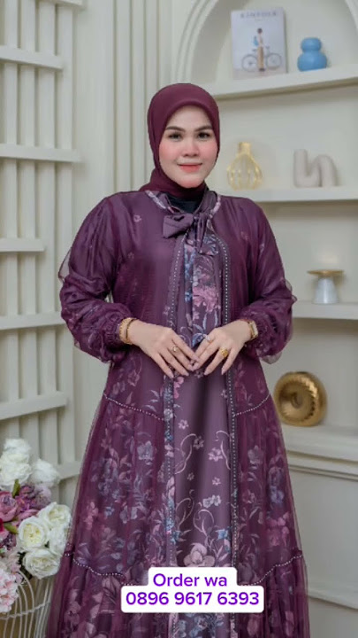 Mode Gamis Set Outer Terbaru Cantik Mewah Elegant. 395 k #modelgamisterbaru